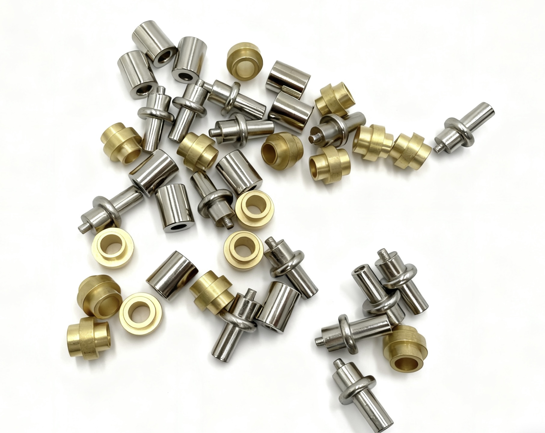 Metal hardware kits and accessories for spring assemblies