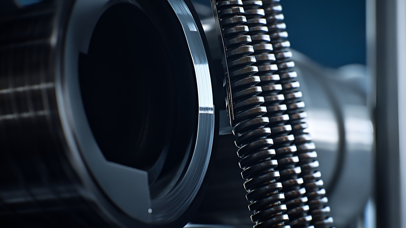 Precision metal spring close-up