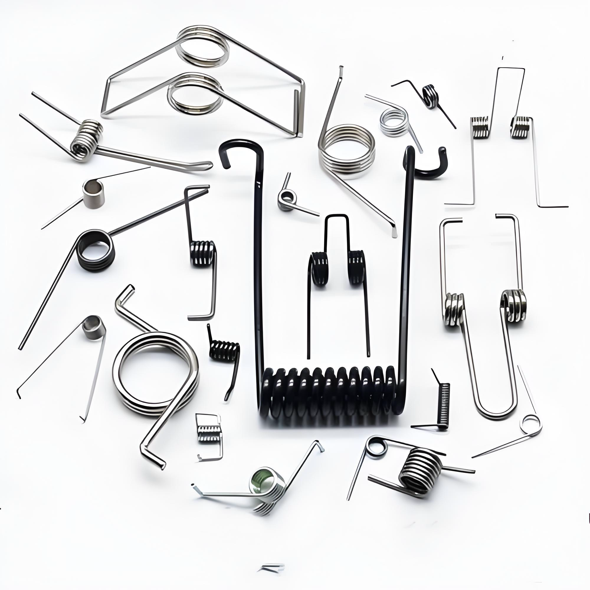 Custom torsion springs with formed arms